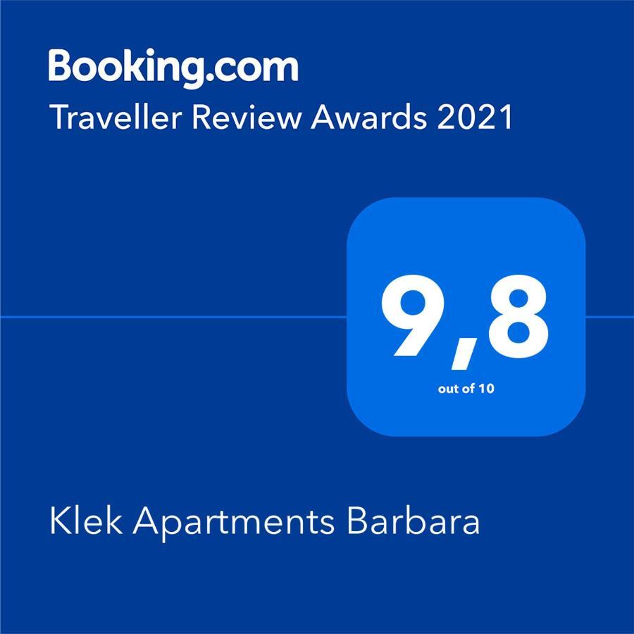 Klek Apartments Barbara Dış mekan fotoğraf